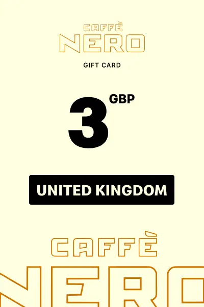 Caffè Nero 3 GBP Gift Card (United Kingdom) - Digital Key afbeelding 1