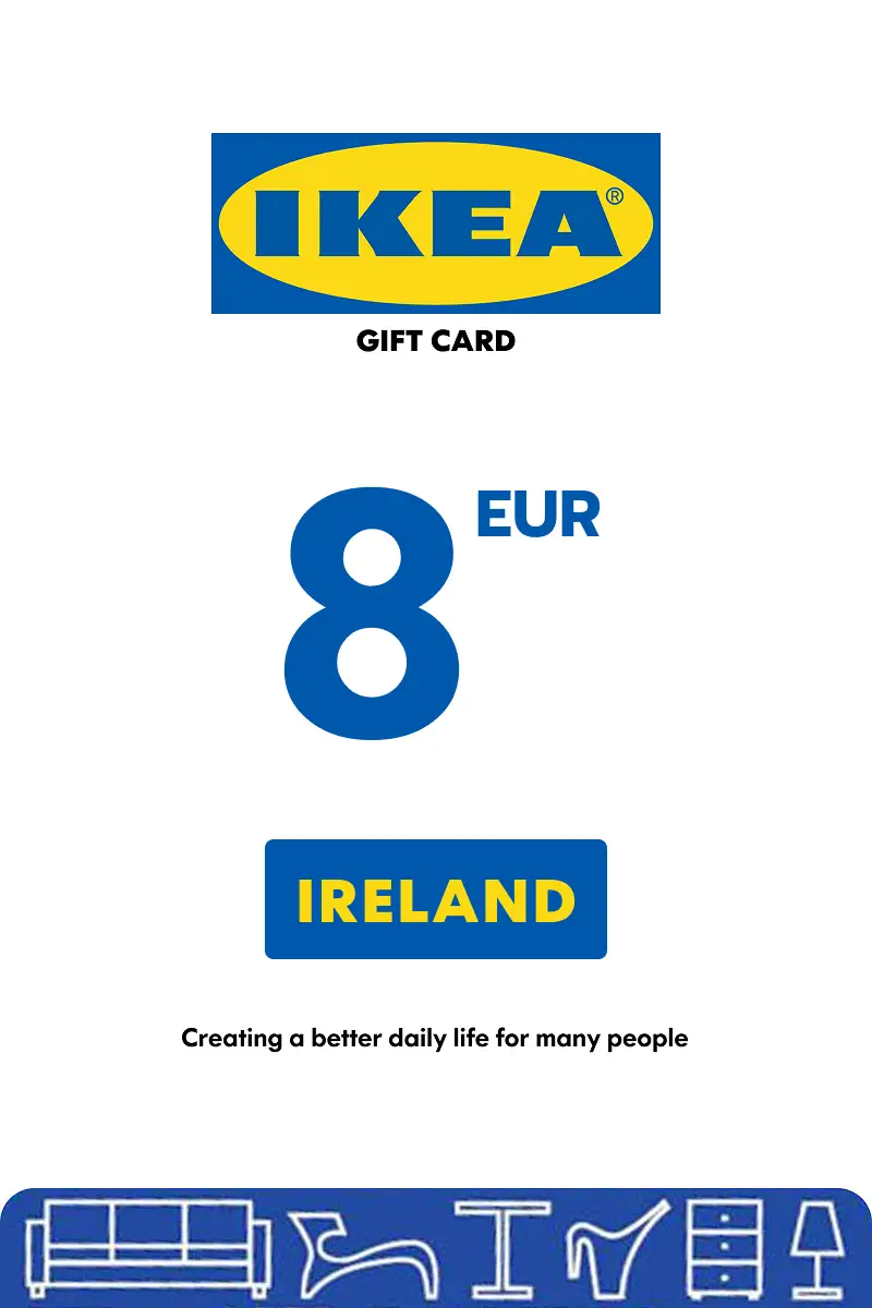 IKEA 8 EUR Gift Card (Ireland) - Digital Key