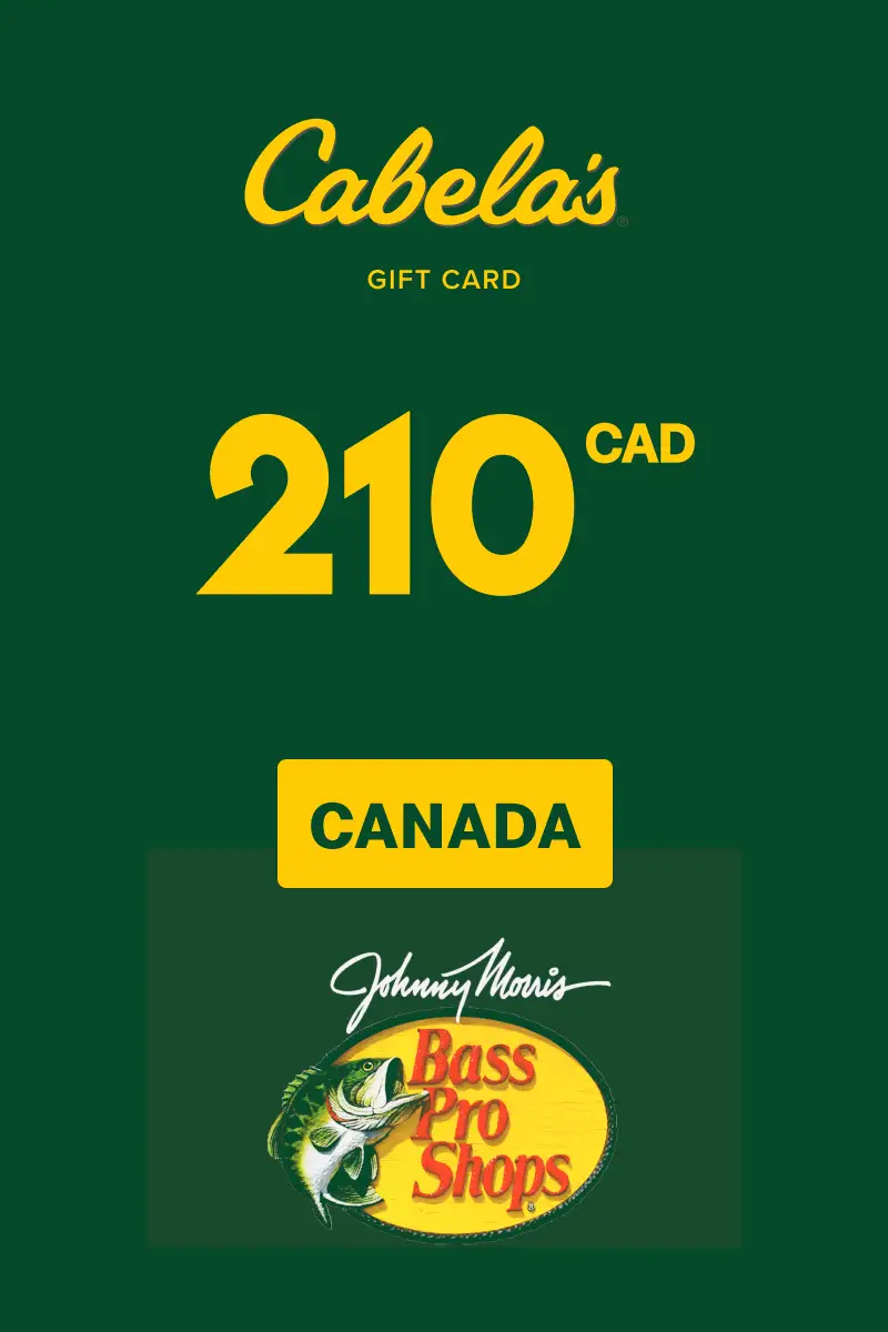 Cabela's 210 CAD Gift Card (Canada) - Digital Key