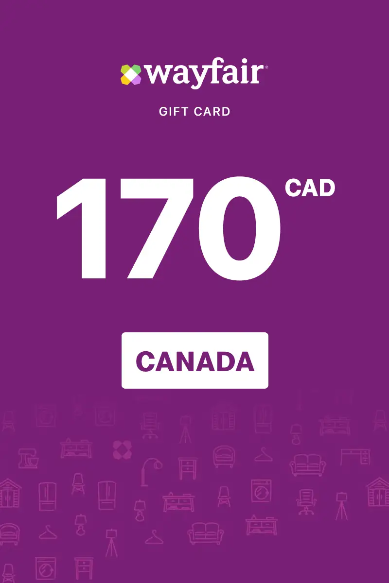 Wayfair 170 CAD Gift Card (Canada) - Digital Key