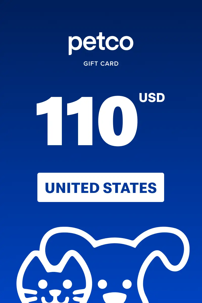 Petco 110 USD Gift Card (United States) - Digital Key