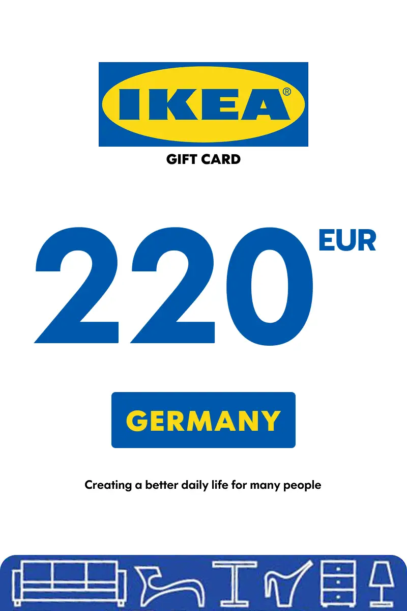IKEA 220 EUR Gift Card (Germany) - Digital Key