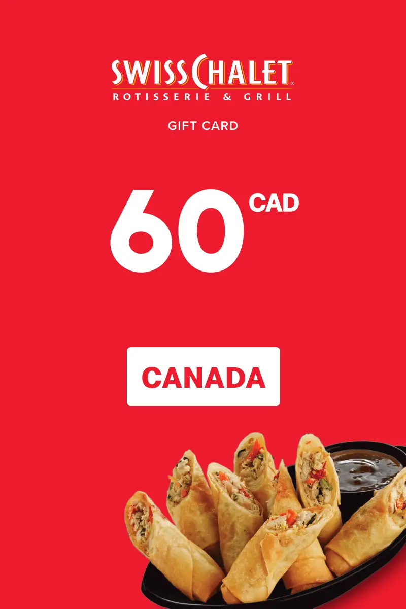 Swiss Chalet 60 CAD Gift Card (Canada) - Digital Key
