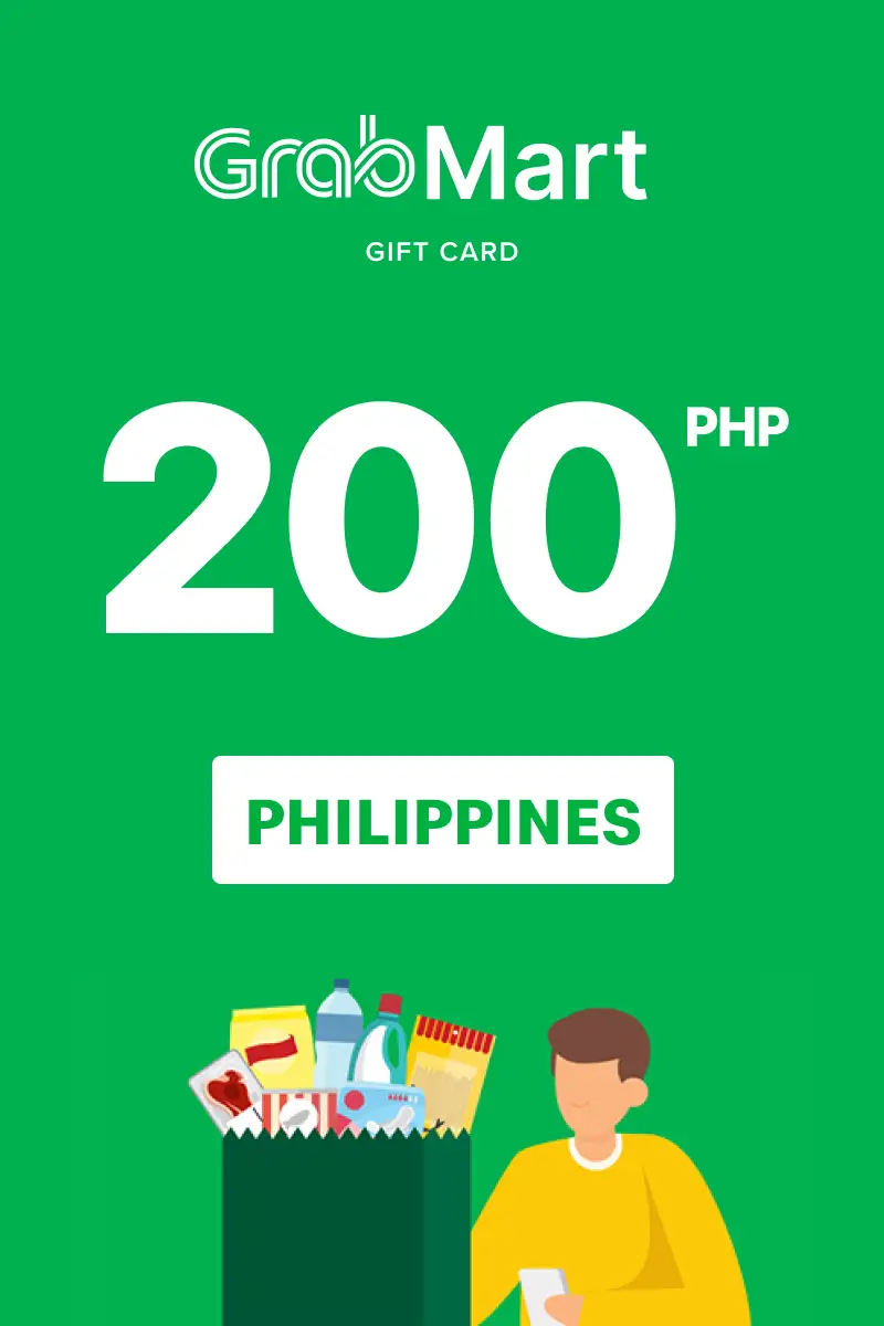 Grab Mart 200 PHP Gift Card (Philippines) - Digital Key