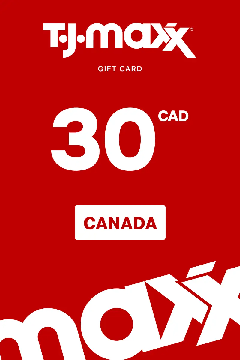 TJX 30 CAD Gift Card (Canada) - Digital Key