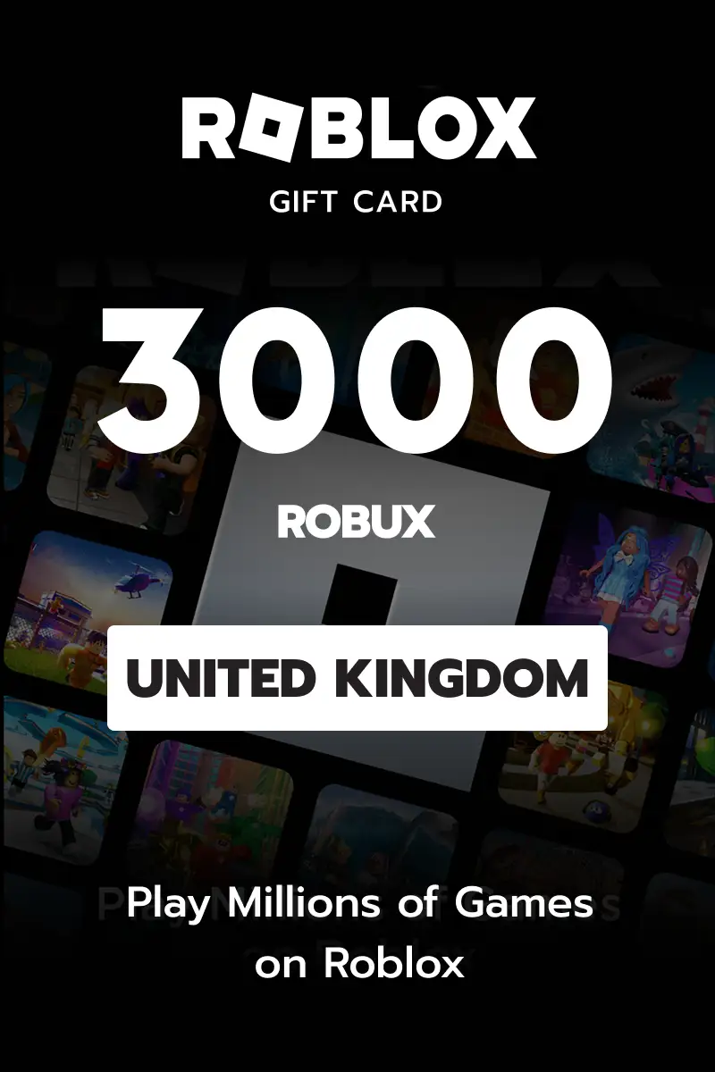 Roblox 3000 Robux (United Kingdom) - Digital Key