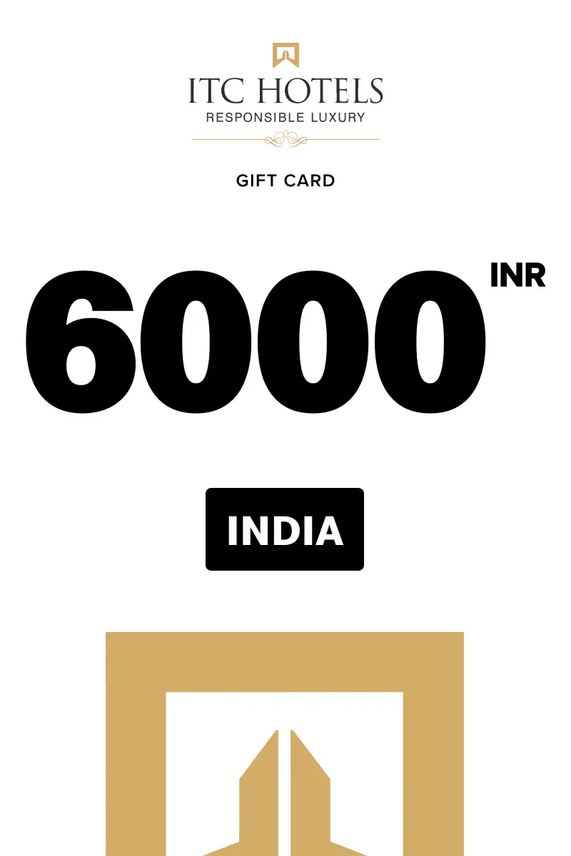 ITC Hotels 6000 INR Gift Card (India) - Digital Key