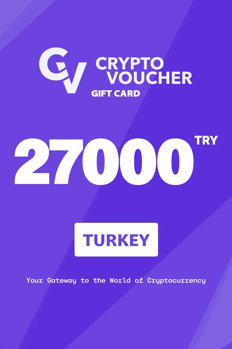 Crypto Voucher 27000 TRY Gift Card (Turkey) - Digital Key