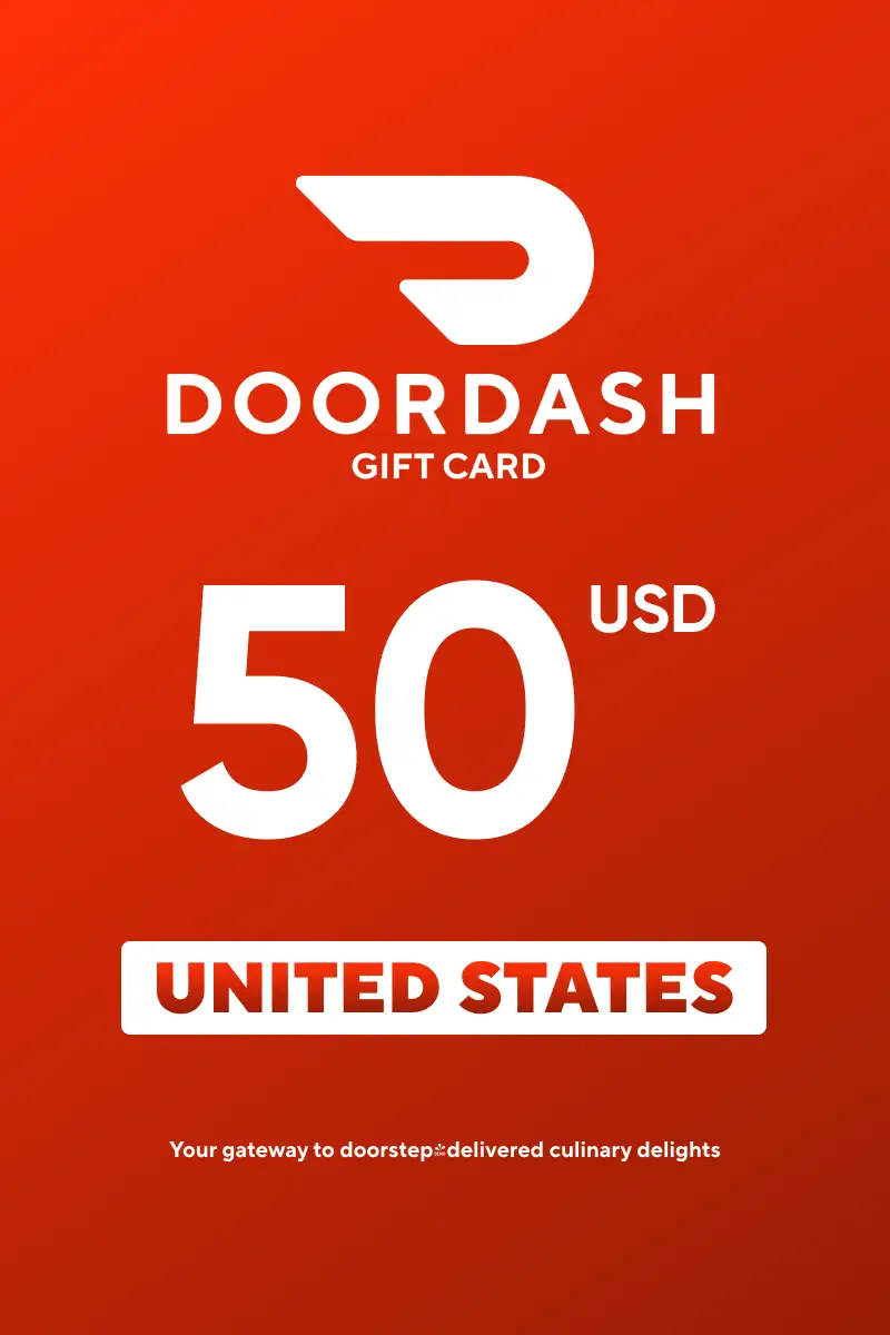 DoorDash 50 USD Gift Card (United States) - Digital Key