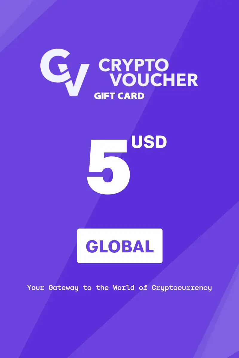 Crypto Voucher (BTC) 5 USD Gift Card (Global) - Digital Key