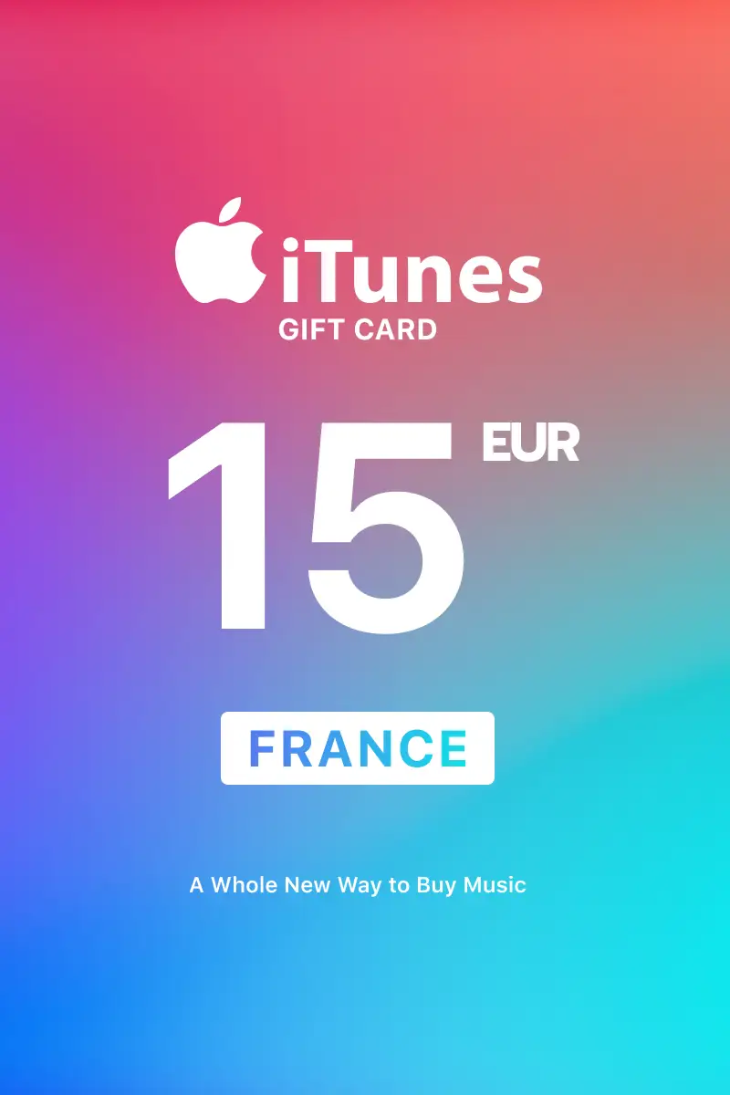 Apple iTunes 15 EUR Gift Card (France) - Digital Key
