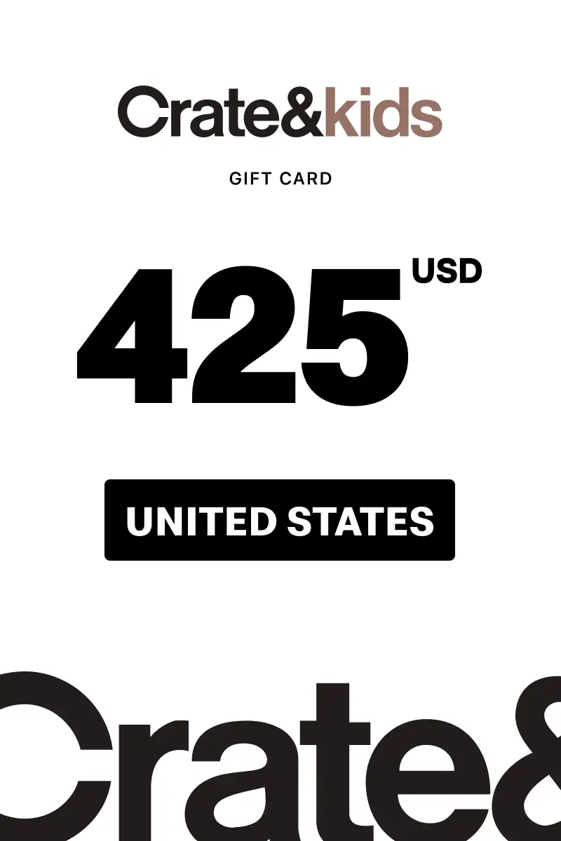 Crate and Kids 425 USD Gift Card (United States) - Digital Key