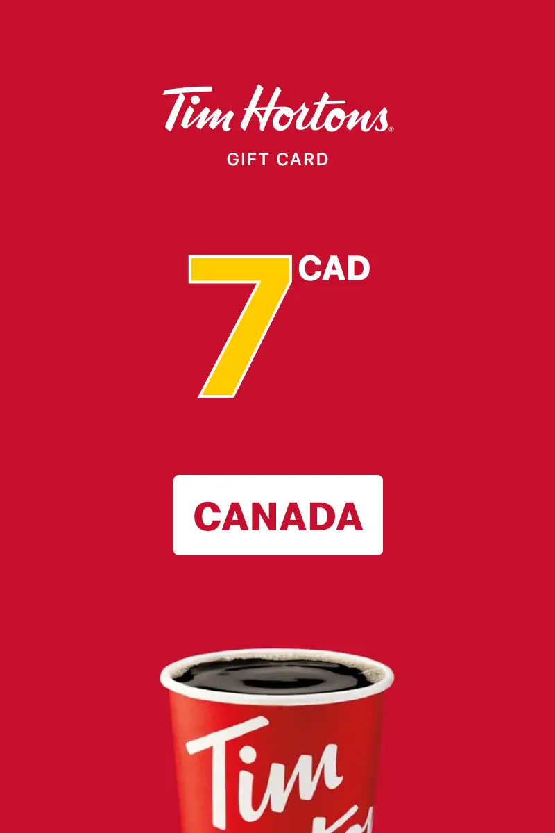 Tim Hortons 7 CAD Gift Card (Canada) - Digital Key