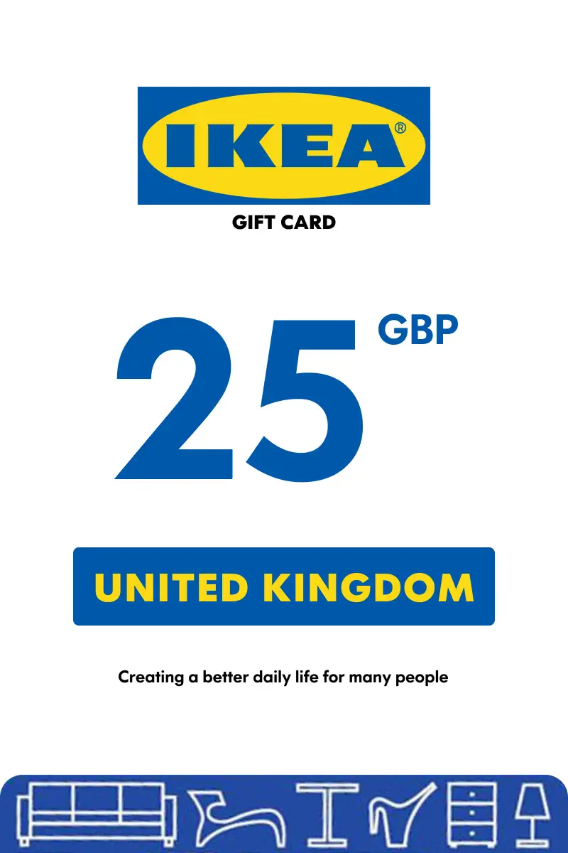 IKEA 25 GBP Gift Card (United Kingdom) - Digital Key