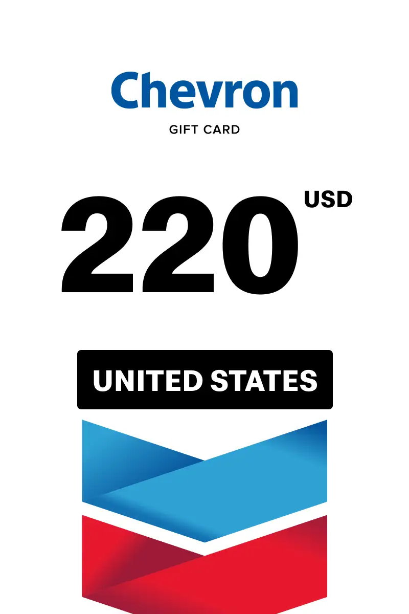 Chevron 220 USD Gift Card (United States) - Digital Key