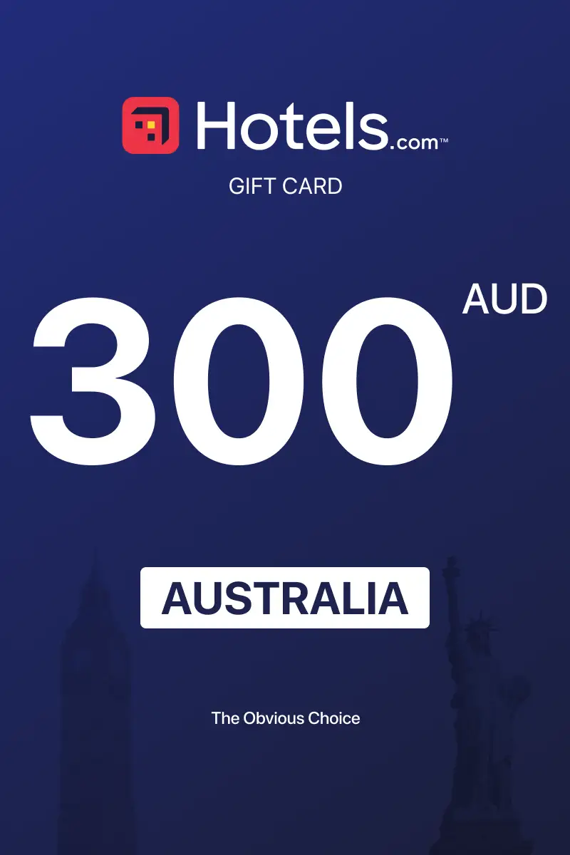 Hotels.com 300 AUD Gift Card (Australia) - Digital Key