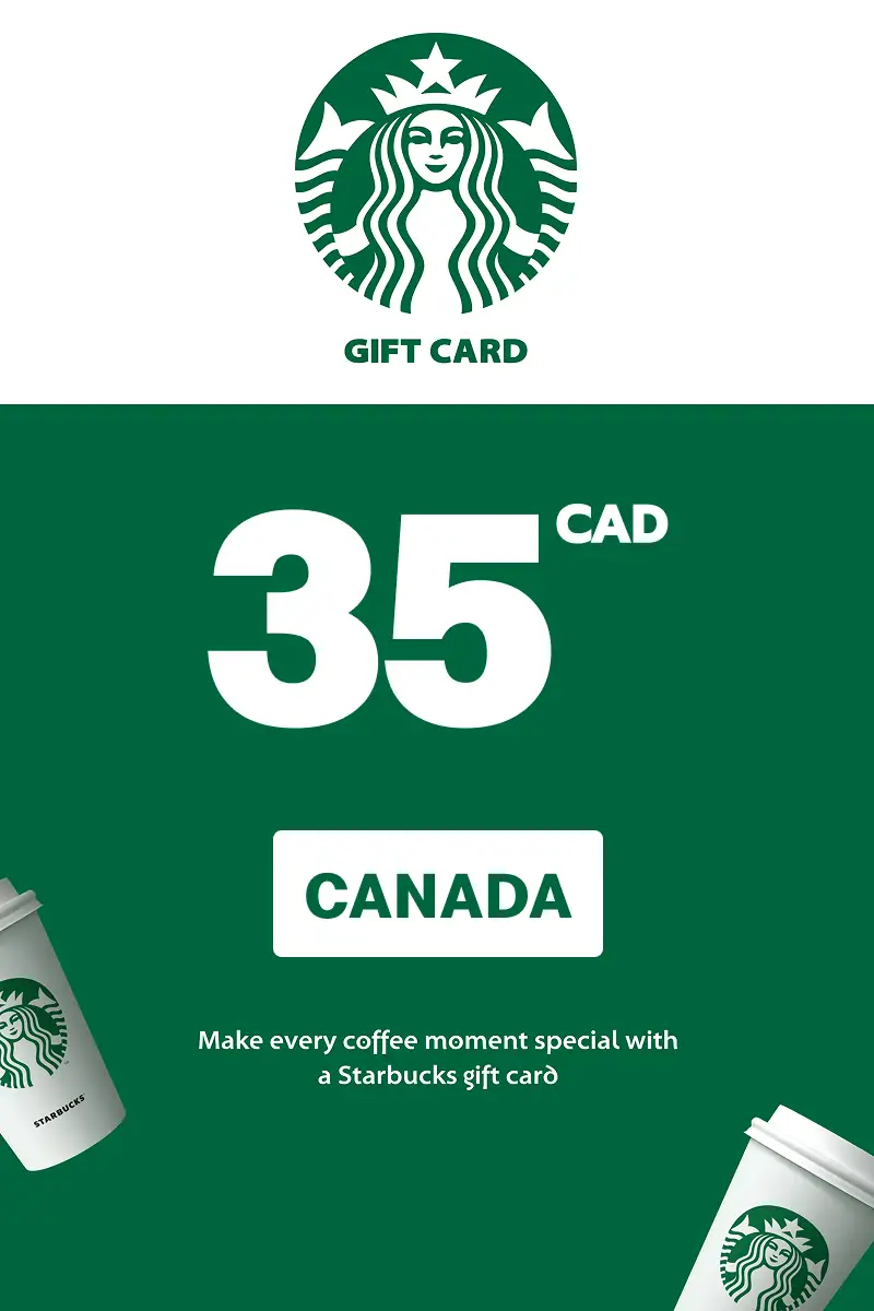 Starbucks 35 CAD Gift Card (Canada) - Digital Key
