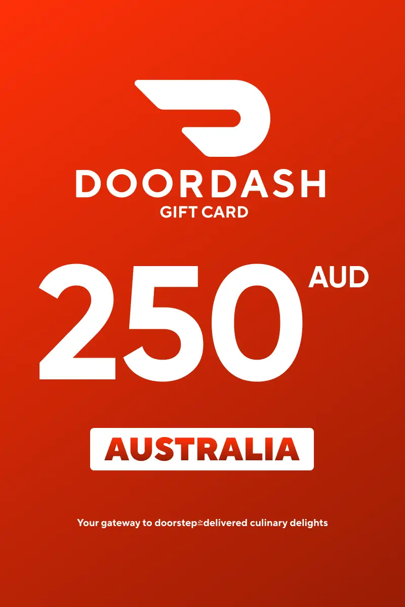 DoorDash 250 AUD Gift Card (Australia) - Digital Key afbeelding 1