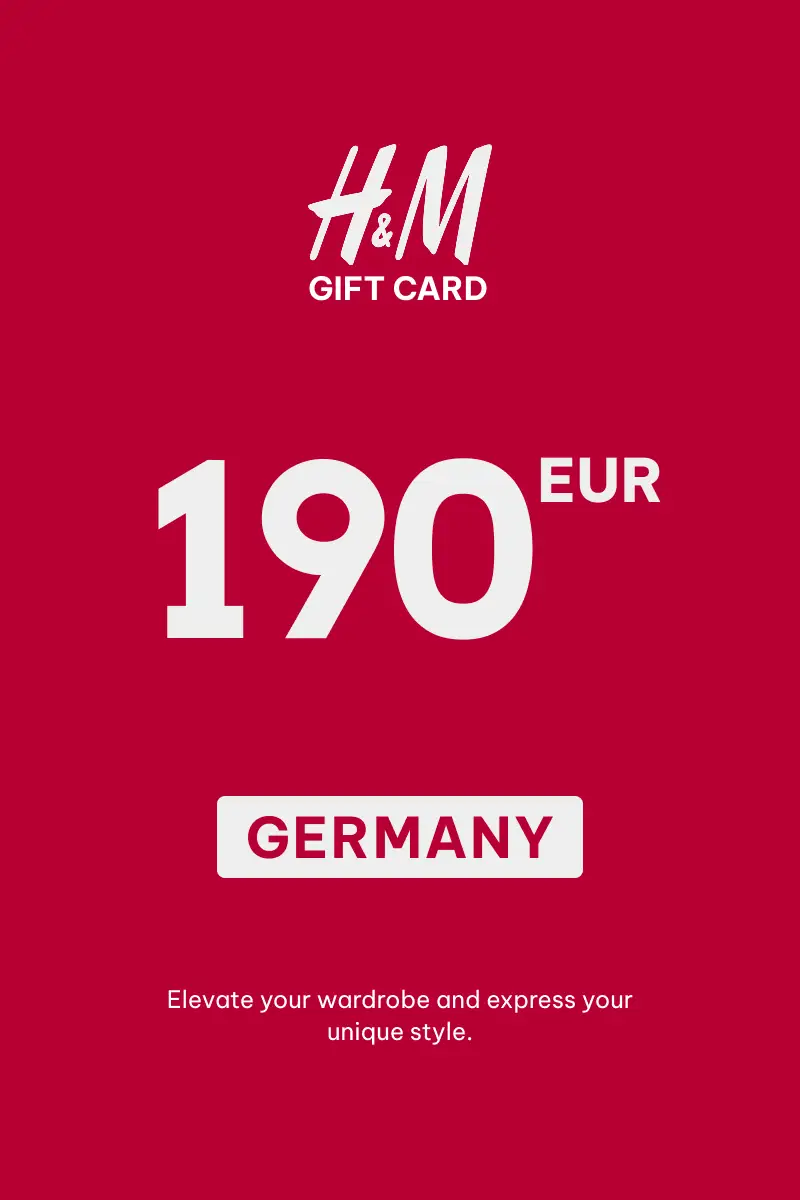 HandM 190 EUR Gift Card (Germany) - Digital Key