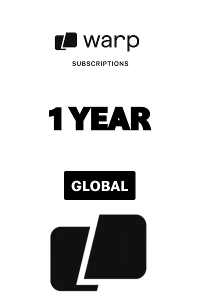 Warp Build 1 Year Subscription (Global) - Digital Key