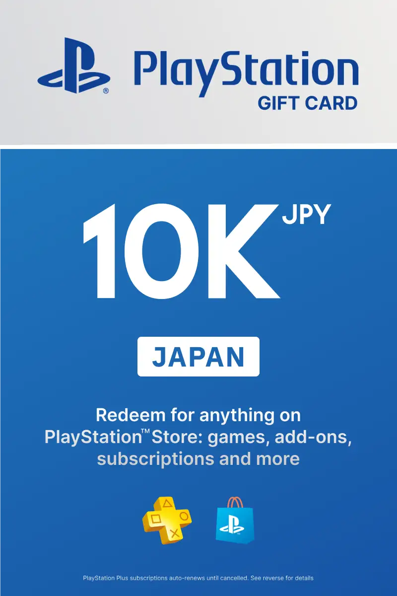 PlayStation Store 10000 JPY Gift Card (Japan) - Digital Key