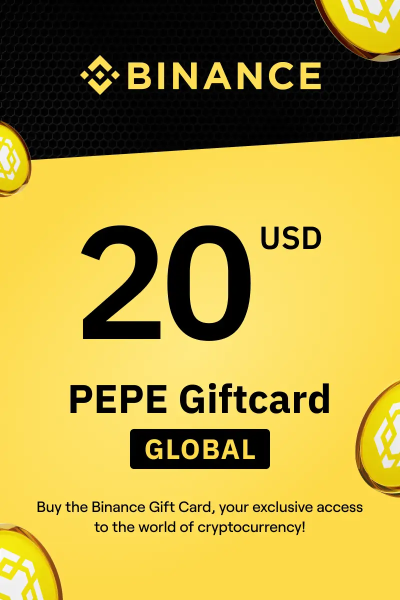 Binance (PEPE) 20 USD Gift Card (Global) - Digital Key