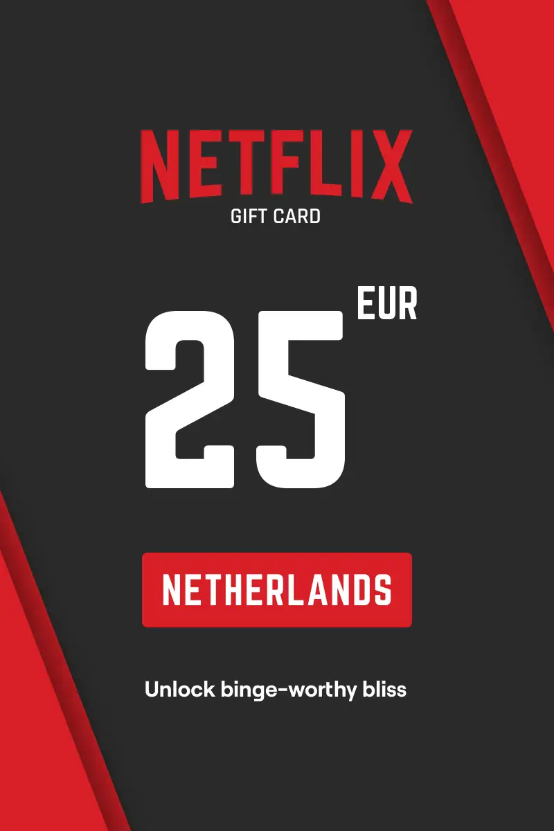 Netflix 25 EUR Gift Card (Netherlands) - Digital Key