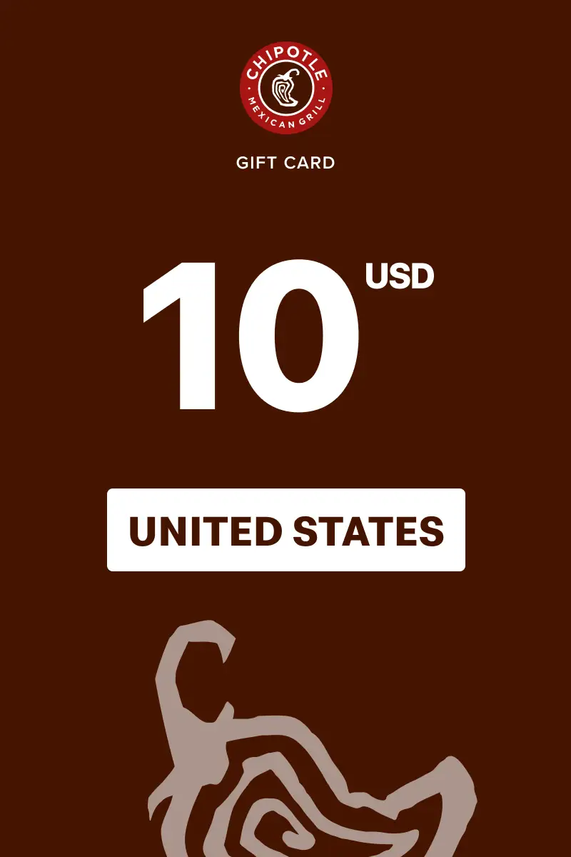 Chipotle 10 USD Gift Card (United States) - Digital Key