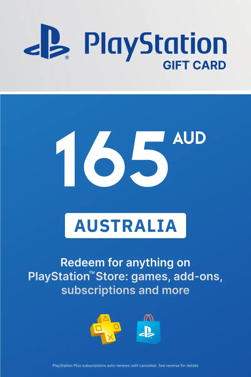 PlayStation Store 165 AUD Gift Card (Australia) - Digital Key
