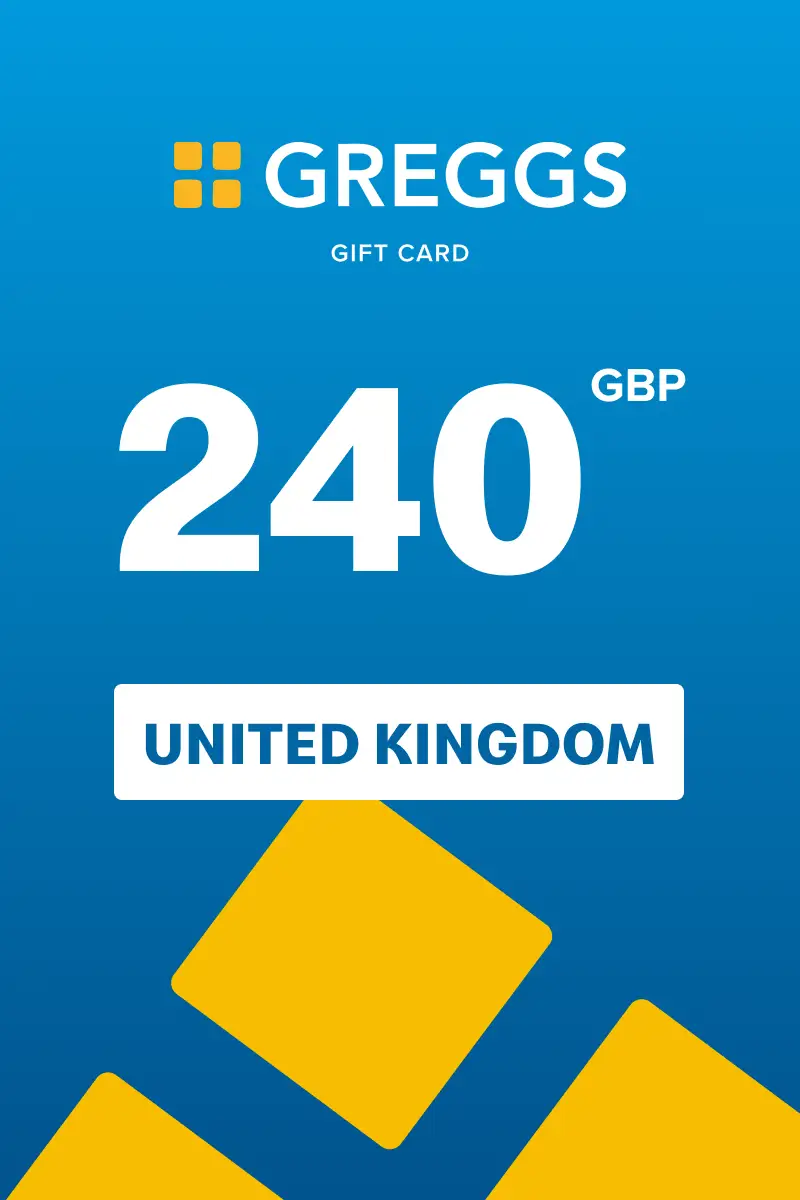 Greggs 240 GBP Gift Card (United Kingdom) - Digital Key