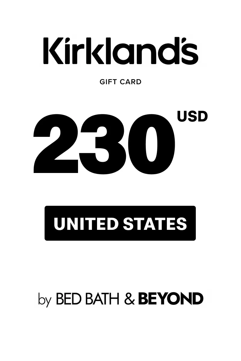 Kirkland's 230 USD Gift Card (United States) - Digital Key