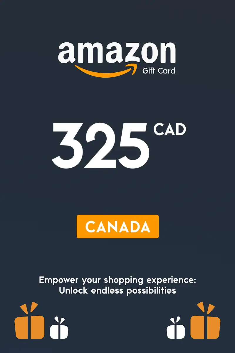 Amazon 325 CAD Gift Card (Canada) - Digital Key