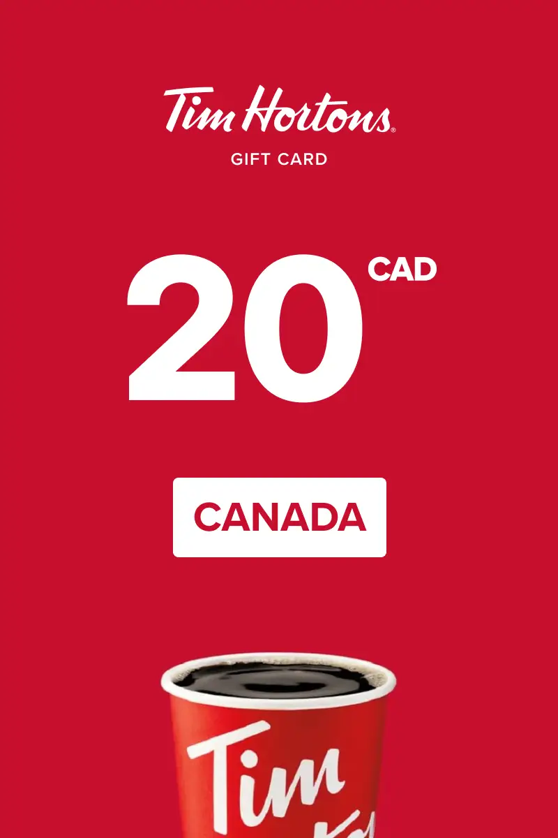 Tim Hortons 20 CAD Gift Card (Canada) - Digital Key