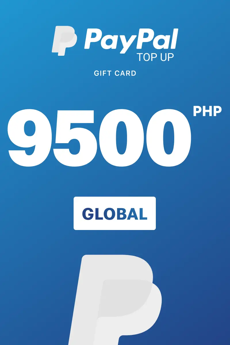 PayPal Instant Top Up 9500 PHP Gift Card (Global) - Digital Key