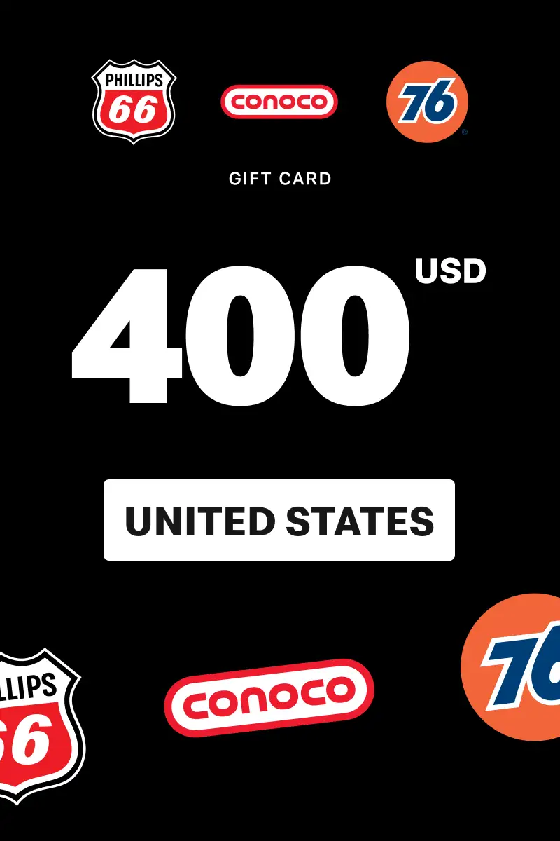 Phillips 66 - Conoco - 76 400 USD Gift Card (United States) - Digital Key