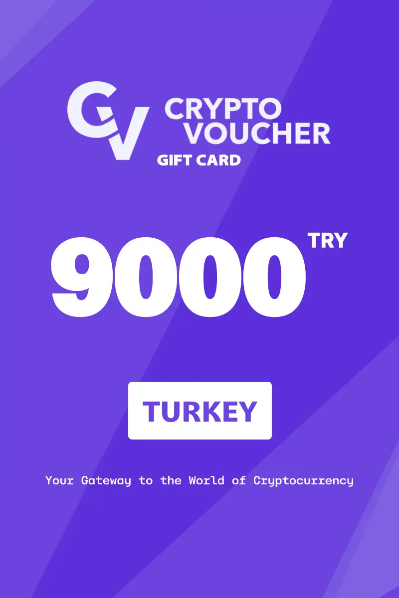 Crypto Voucher 9000 TRY Gift Card (Turkey) - Digital Key