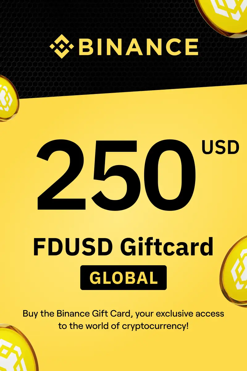 Binance (FDUSD) 250 USD Gift Card (Global) - Digital Key