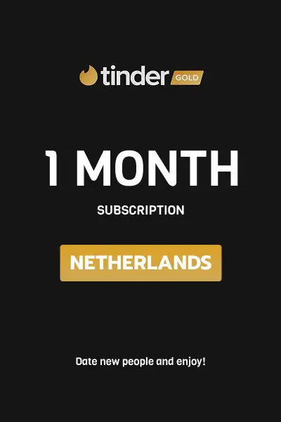 Tinder Gold 1 Month Subscription (Netherlands) - Digital Key