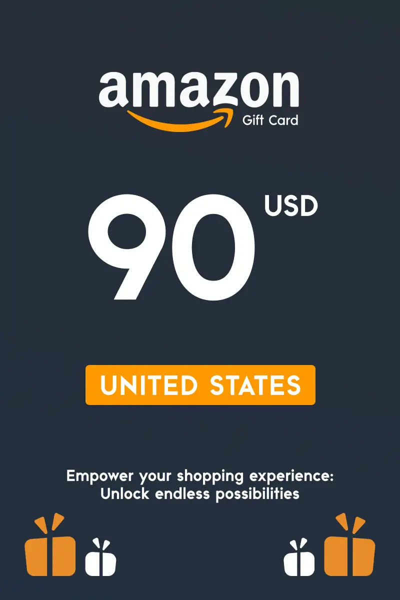 Amazon 90 USD Gift Card (United States) - Digital Key