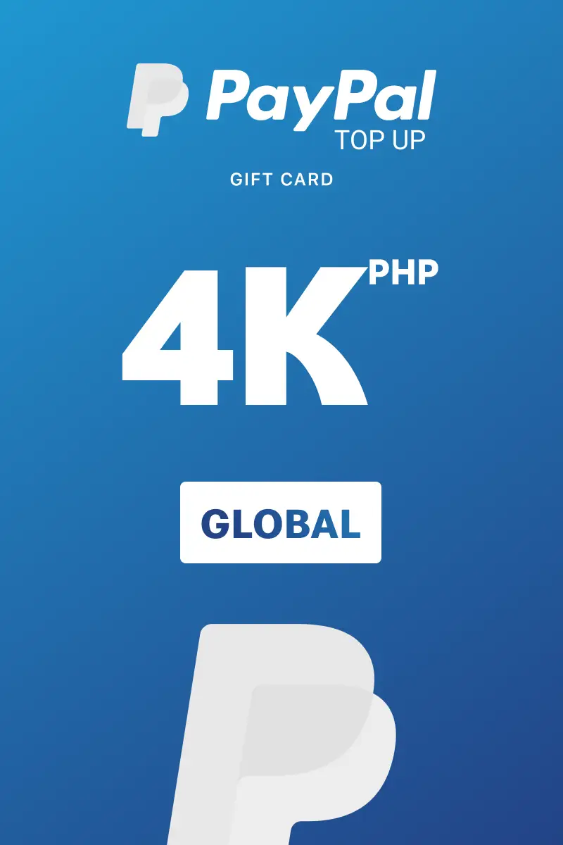 PayPal Instant Top Up 4000 PHP Gift Card (Global) - Digital Key