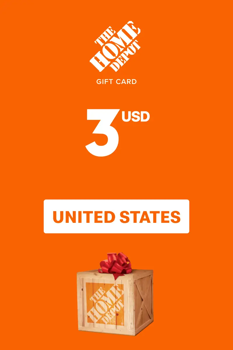 Home Depot 3 USD Gift Card (United States) - Digital Key