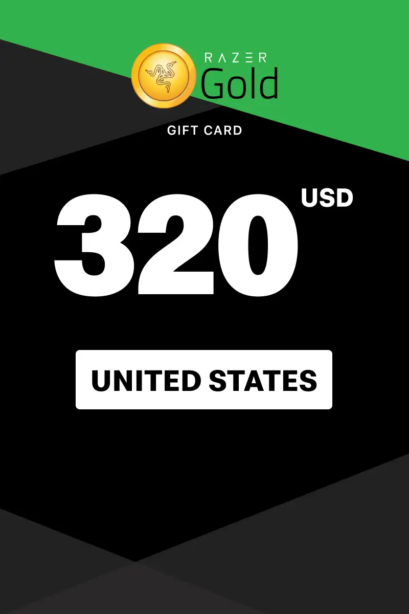 Razer Gold 320 USD Gift Card (United States) - Digital Key