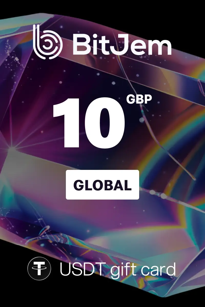 BitJem (USDT) 10 GBP Crypto Gift Card (Global) - Digital Key