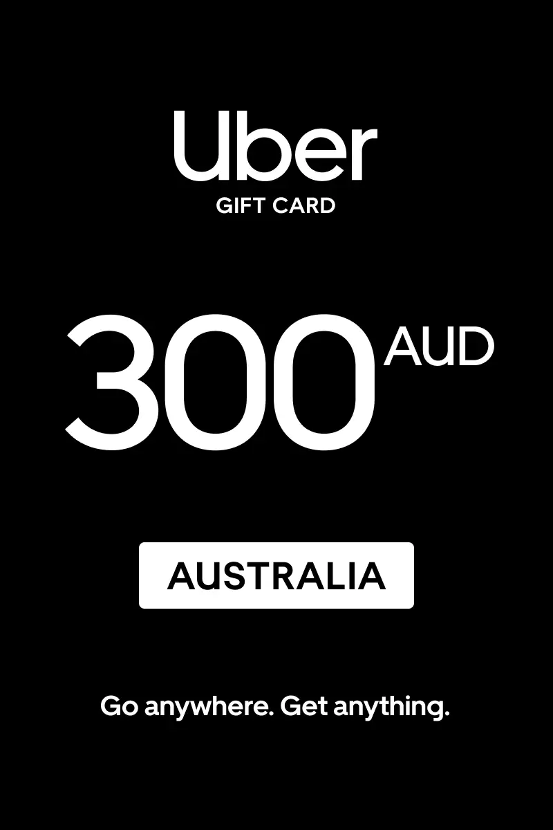 Uber 300 AUD Gift Card (Australia) - Digital Key