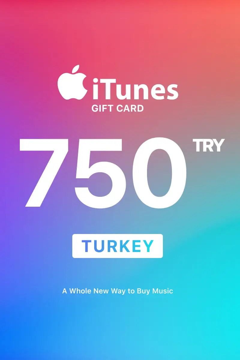 Apple iTunes 750 TRY Gift Card (Turkey) - Digital Key