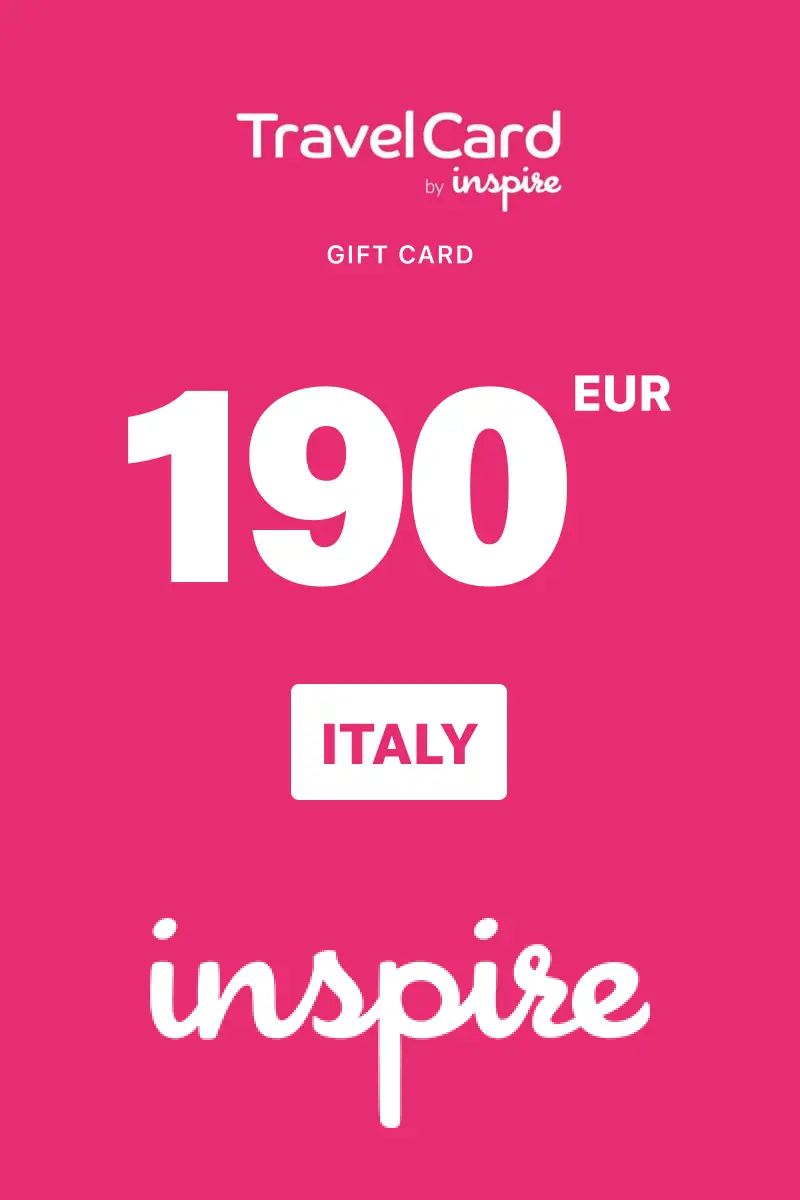 TravelCard by Inspire 190 EUR Gift Card (Italy) - Digital Key