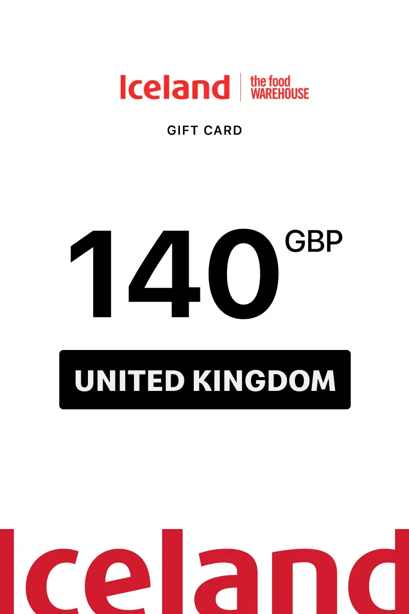 Iceland 140 GBP Gift Card (United Kingdom) - Digital Key