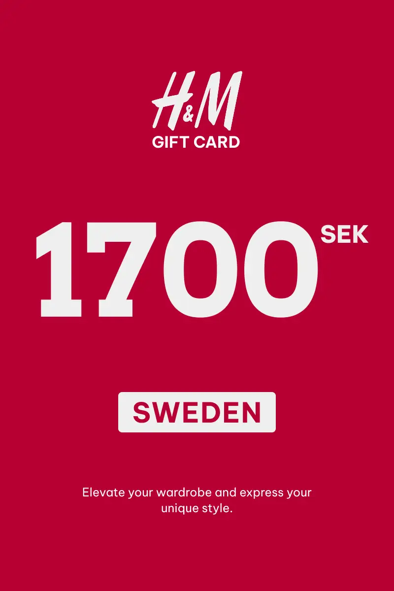 HandM 1700 SEK Gift Card (Sweden) - Digital Key