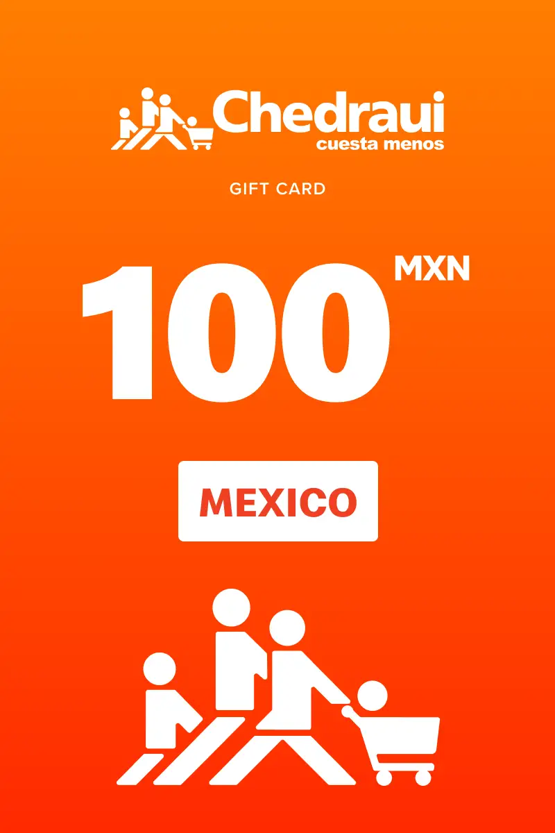 Chedraui 100 MXN Gift Card (Mexico) - Digital Key