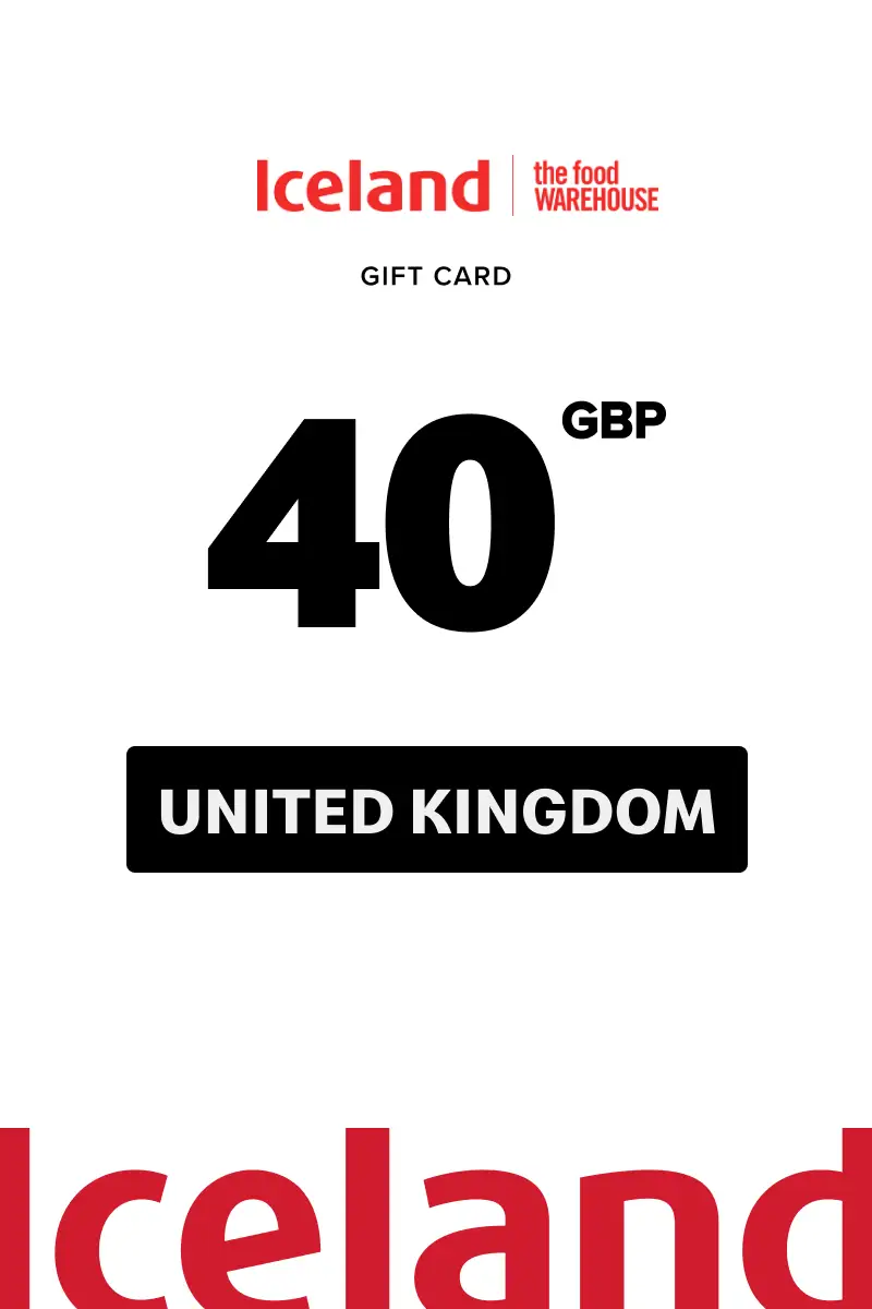 Iceland 40 GBP Gift Card (United Kingdom) - Digital Key